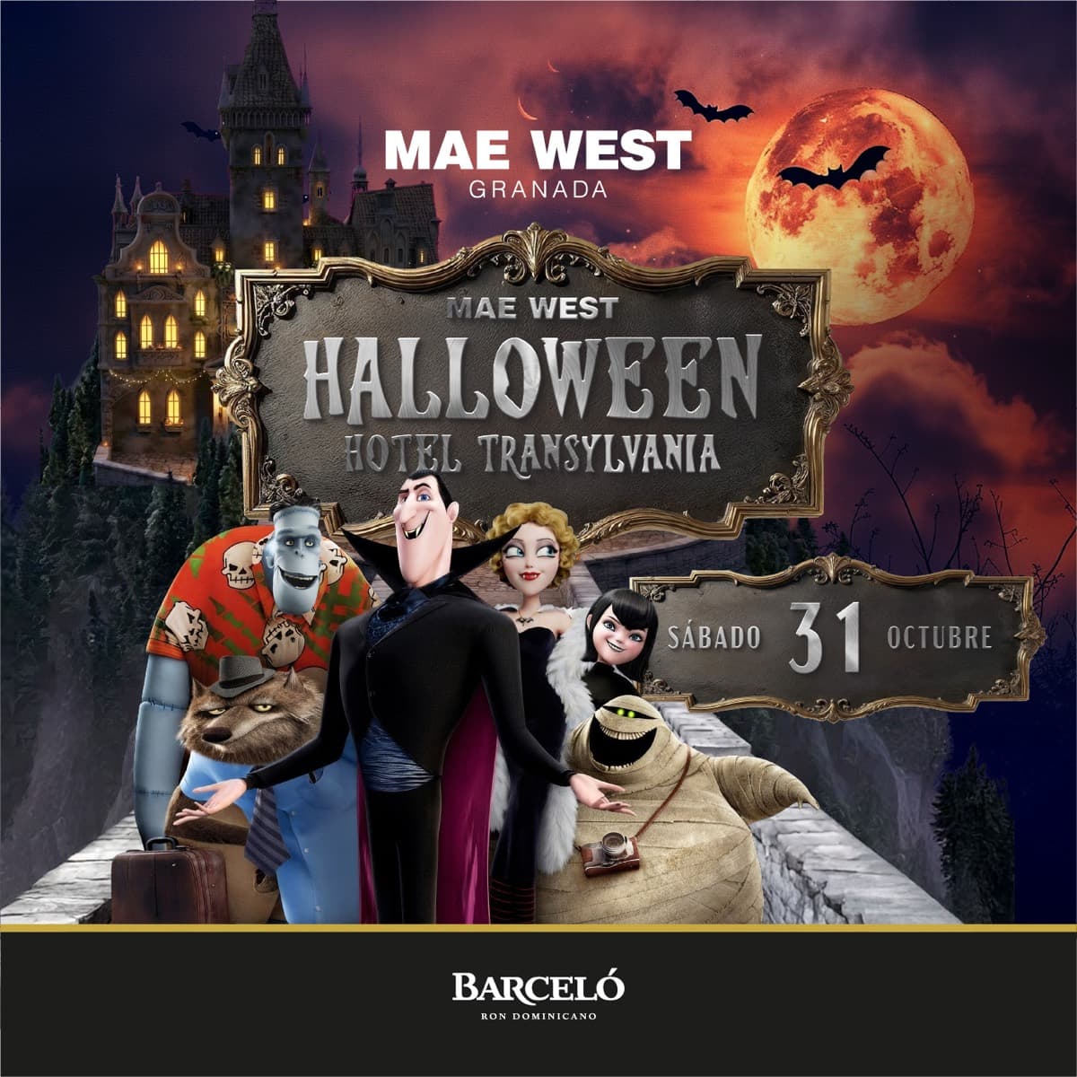 Cartel de Halloween Hotel Transylvania