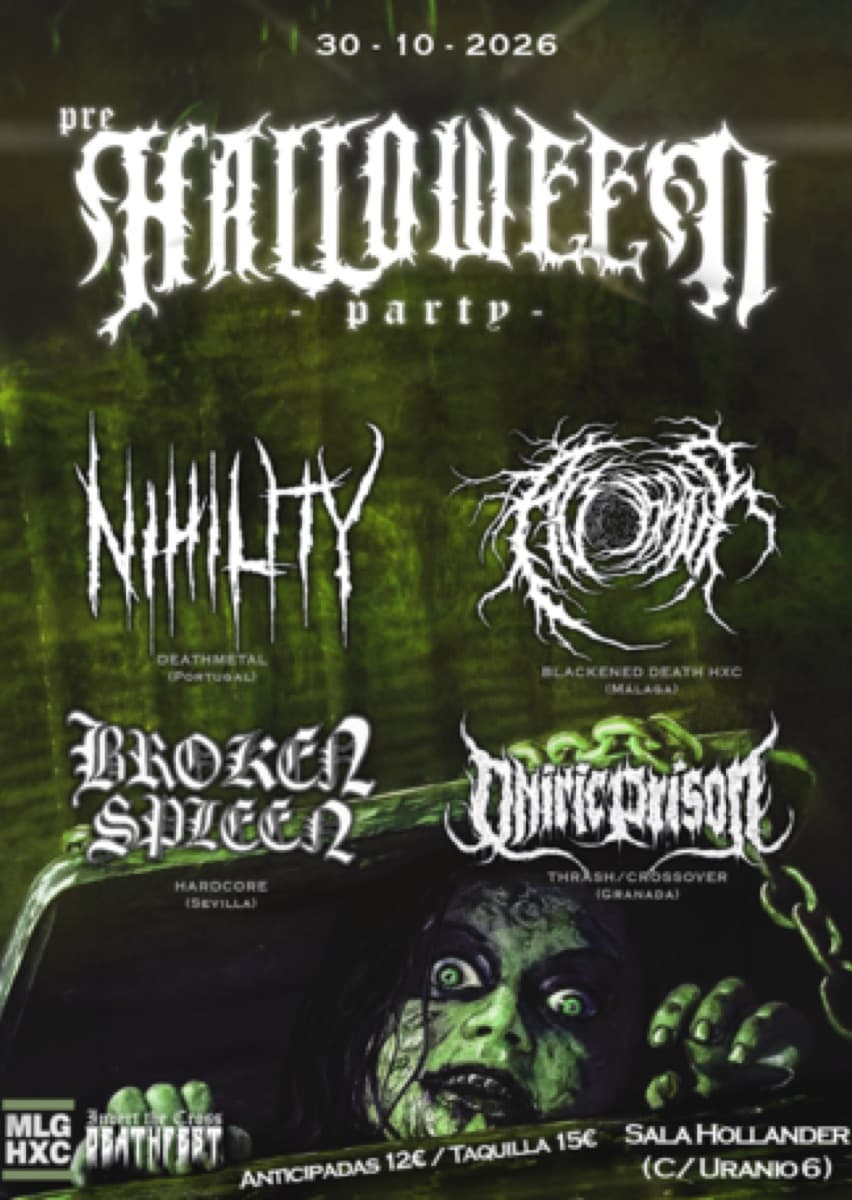 Cartel de pre HALLOWEEN party