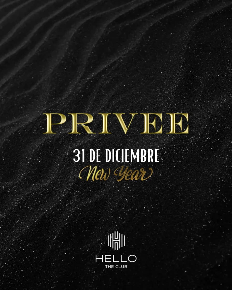 Cartel de Fin de Año Privee