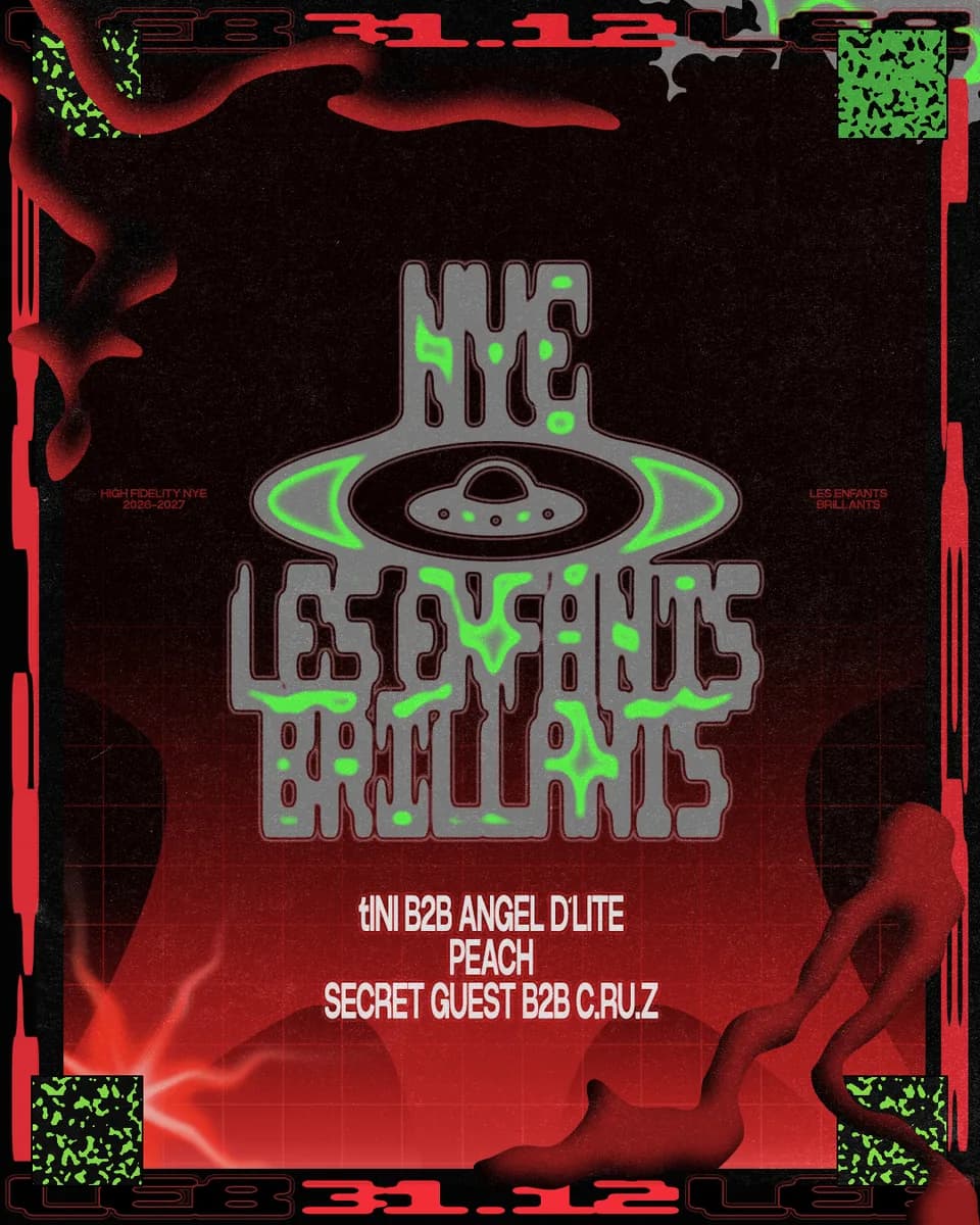 Cartel de Les Enfants pres. NYE with tINI + Peach