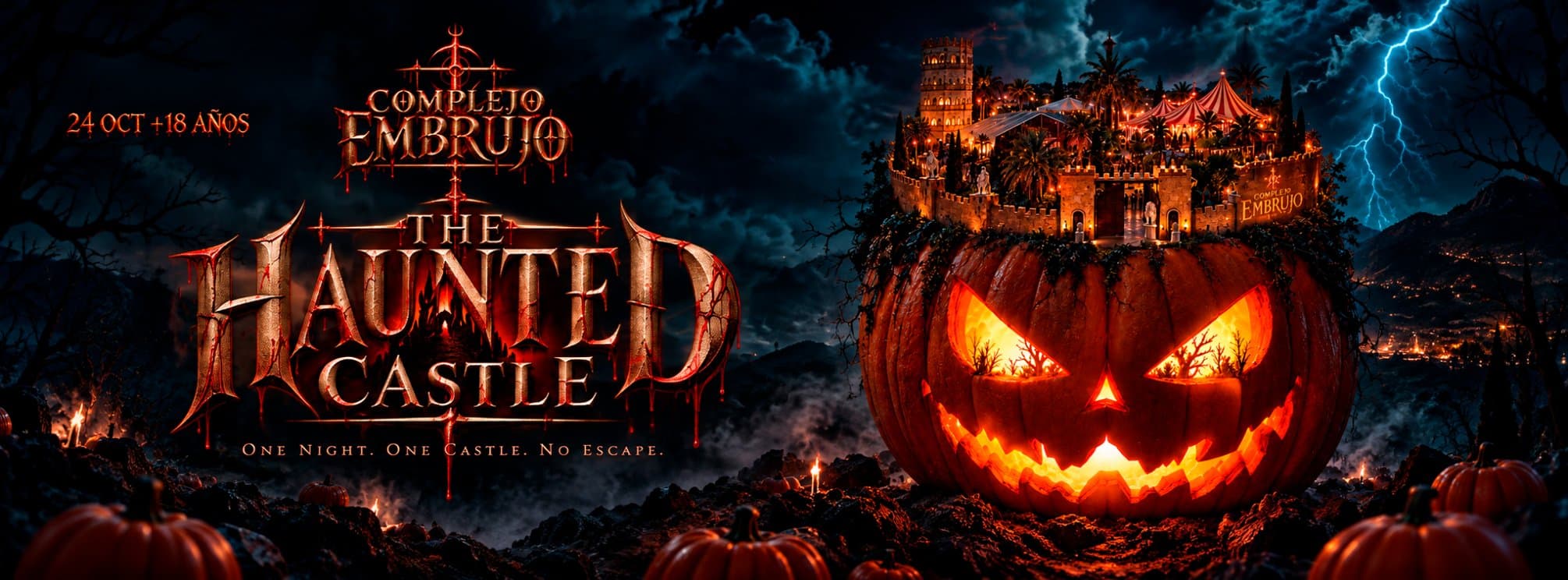 SABADO 24 OCT - HALLOWEEN THE HAUNTED CASTLE +18
