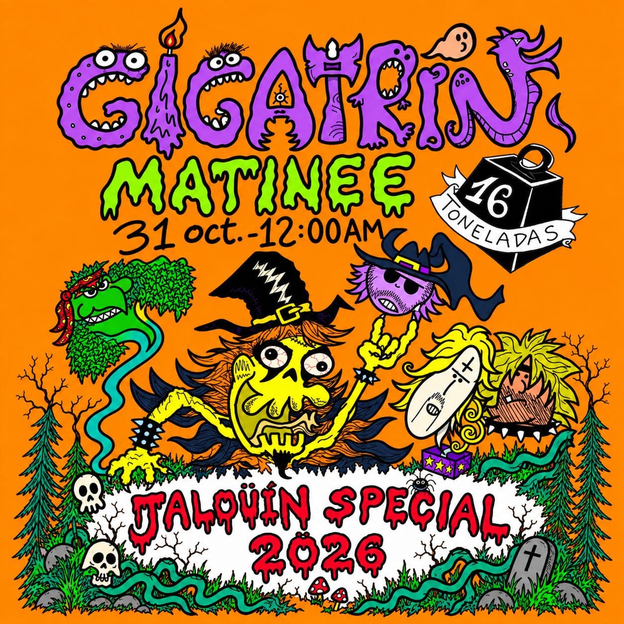 Jalowín especial Gigatrín · matinal familiar