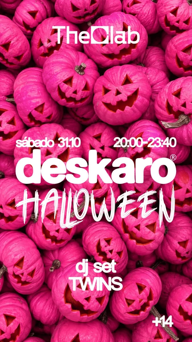 Cartel de Deskaro Halloween · 14 a 17 años