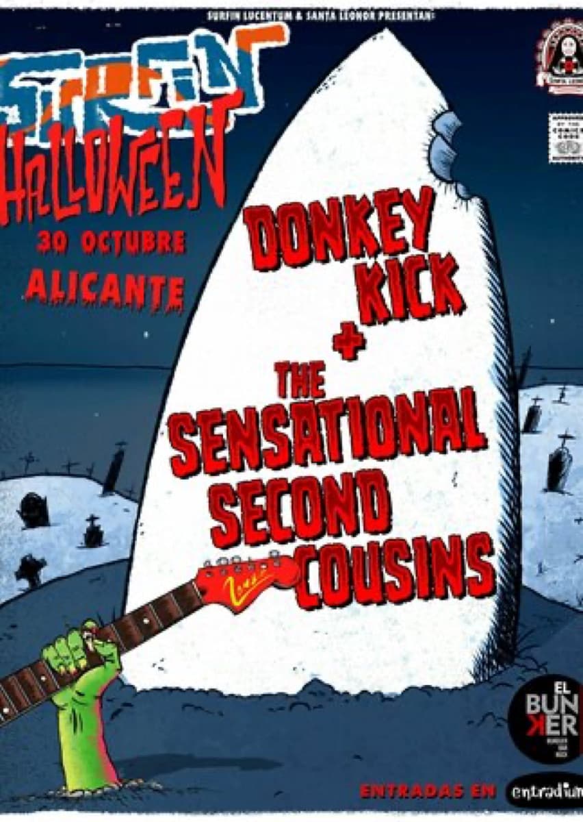 Cartel de VIERNES 30 - Surfin' Halloween - El Búnker