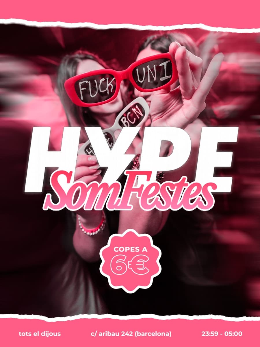 Cartel de HYPE x SOMFESTES | HALLOWEEN UNIVERSITARI