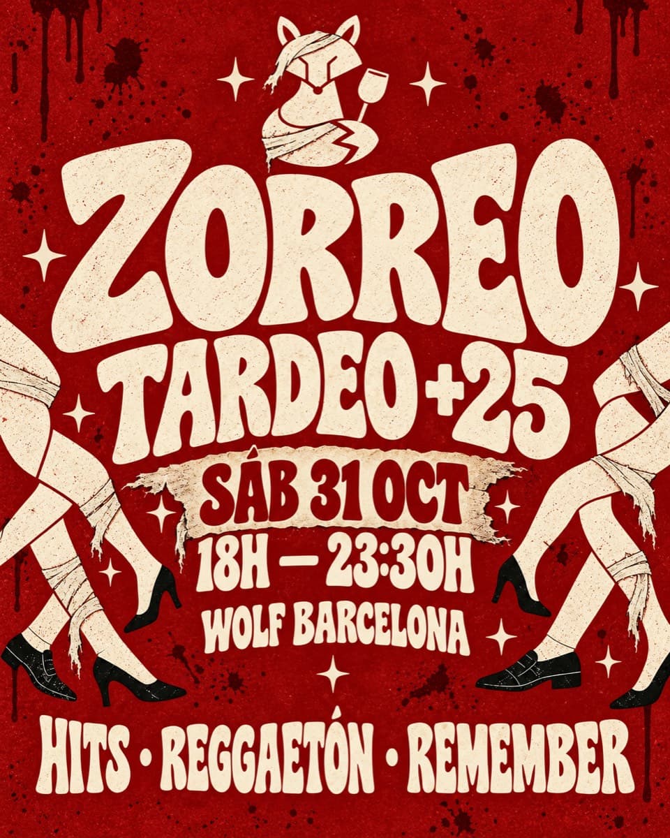 Cartel de EL ZORREO - TARDEO #HALLOWEEN