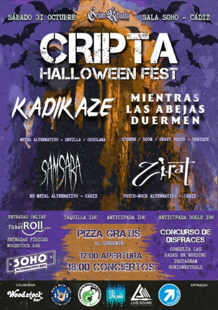 Cartel de ORION RITUALS - CRIPTA HALLOWEEN FEST