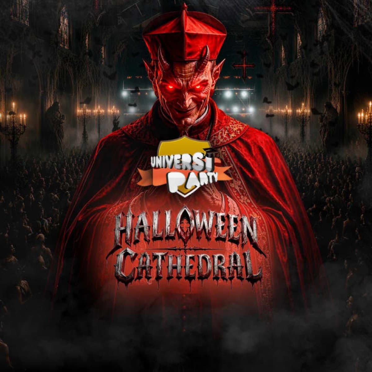 Cartel de UniversiParty Halloween Cathedral
