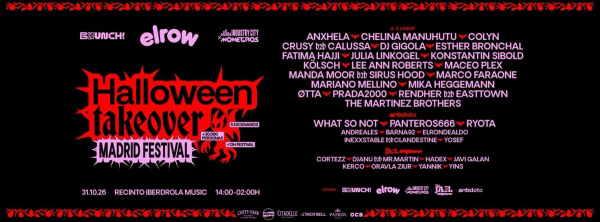 Cartel de Halloween Takeover 2026
