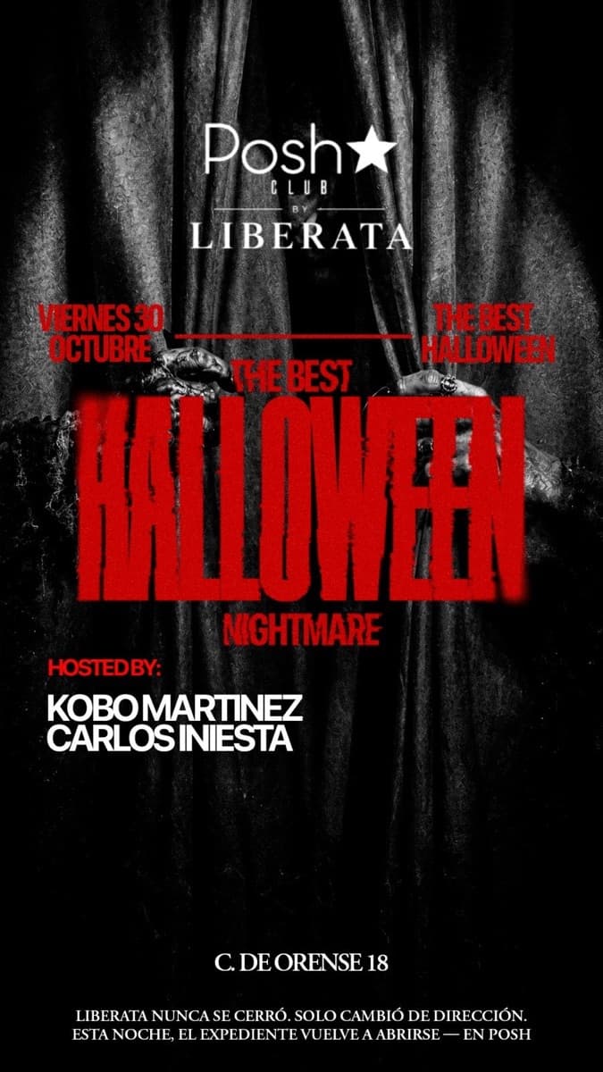 Cartel de VIERNES HALLOWEEN | POSH