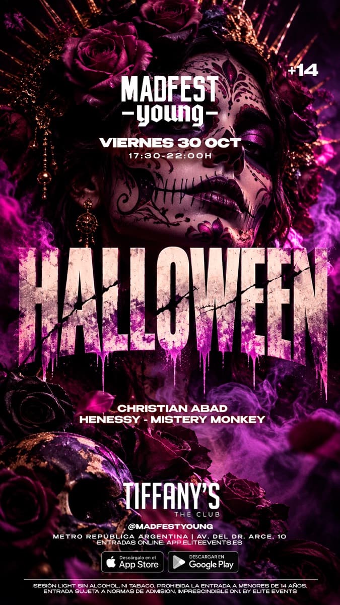 Cartel de Halloween +14 · MadFEST Young