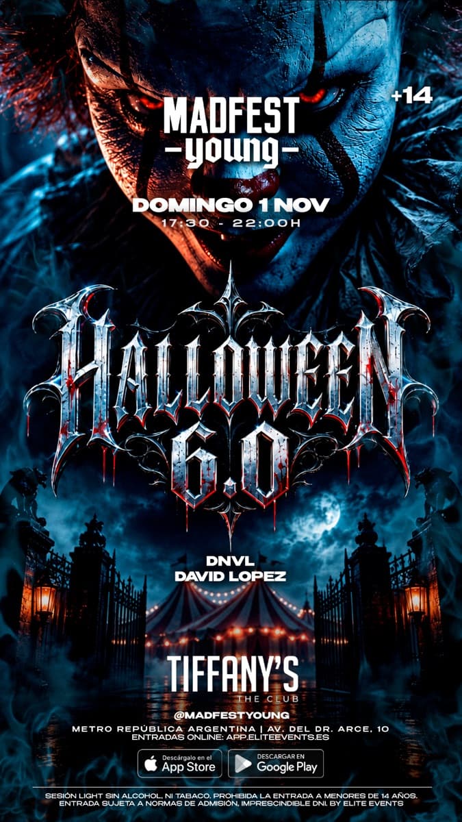 Cartel de Halloween 6.0 · MadFEST Young