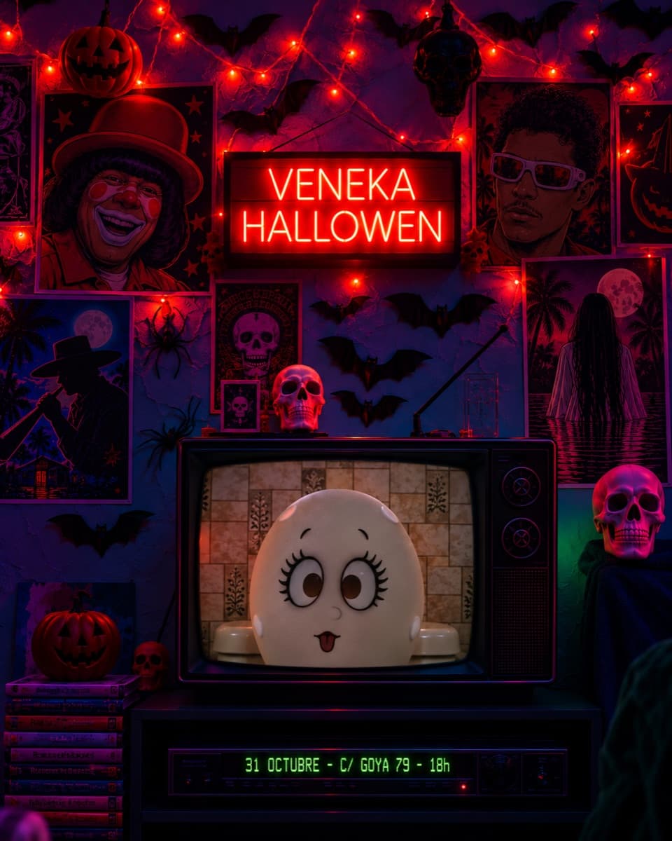 Cartel de Halloween Veneka · Tardeo La Vaina
