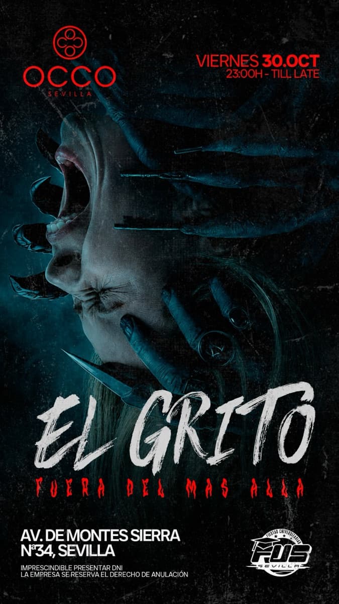 Cartel de EL GRITO · Previa de Halloween de Occo