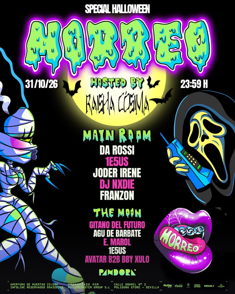 Cartel de Morreo Club especial Halloween