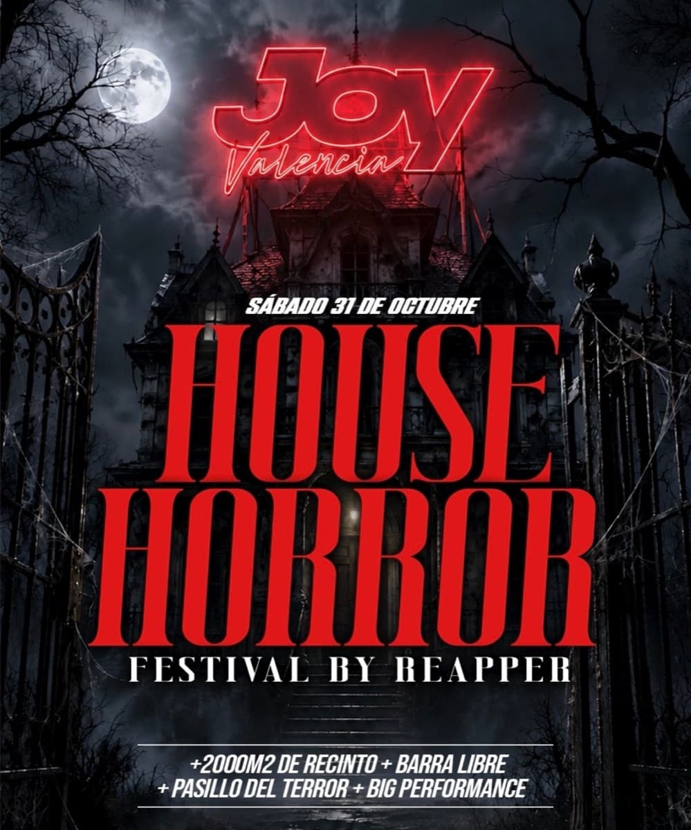 Cartel de Festival House Horror / Joy Valencia