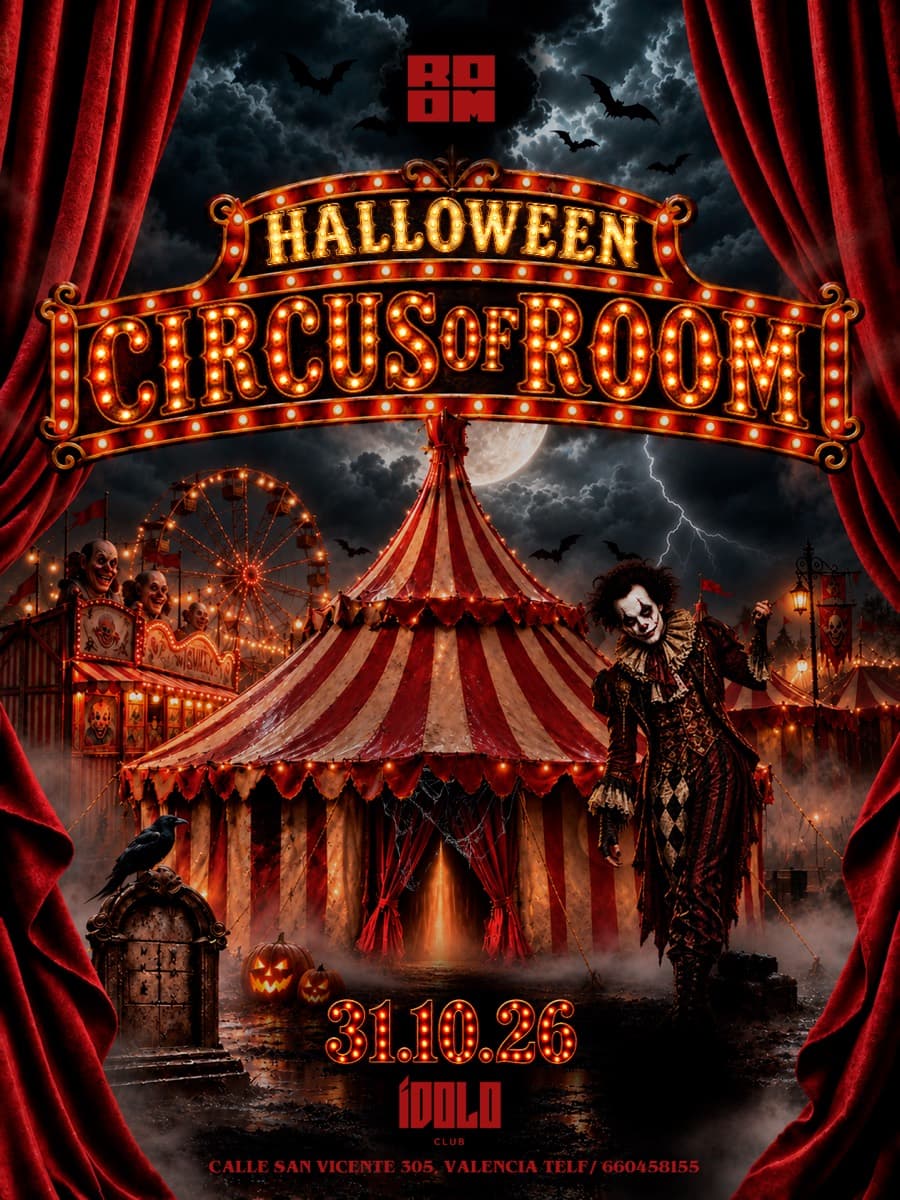 Cartel de CIRCUS OF ROOM - HALLOWEEN