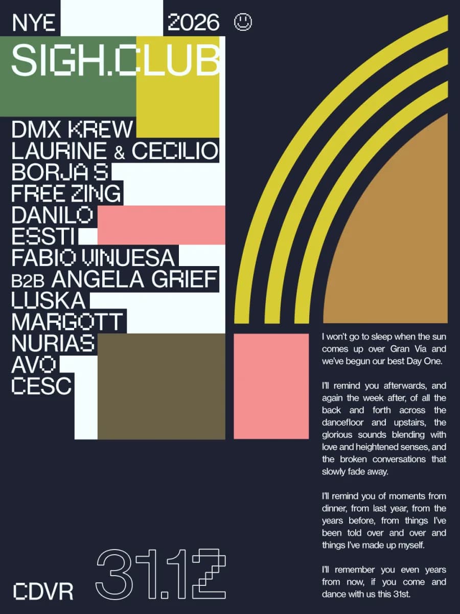 Cartel de Sigh Club NYE Edition