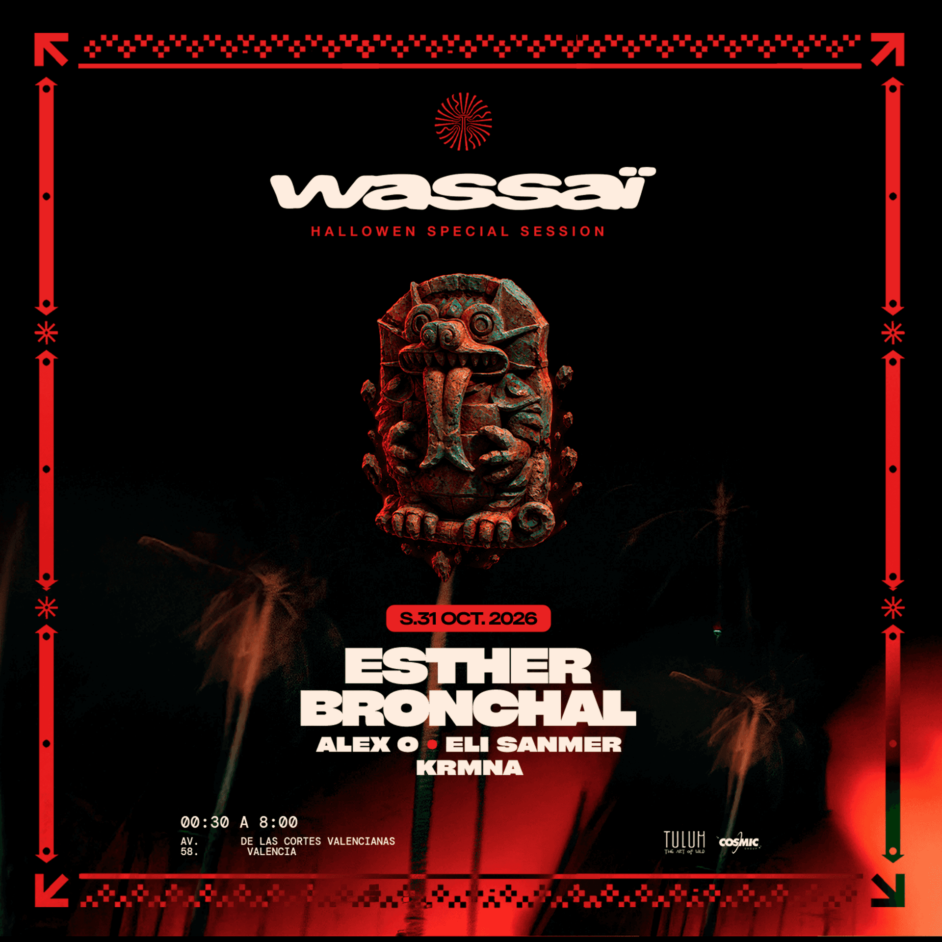 Cartel de Wassaï at Tulum Halloween Night W/ Esther Bronchal